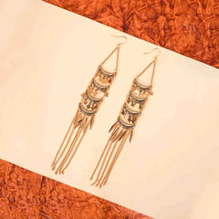 Antique Boho Long Chain Tassel Earrings