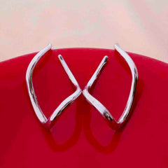 Asymmetrical Hollow Drop Earrings