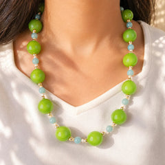 Chunky Beaded Statement Necklace