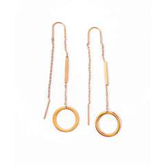 Circular Chain Threader Earrings