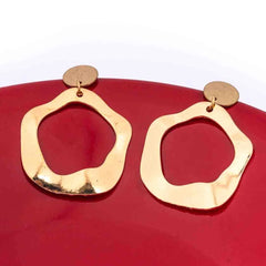 Sculptured Gleam Drop Earrings