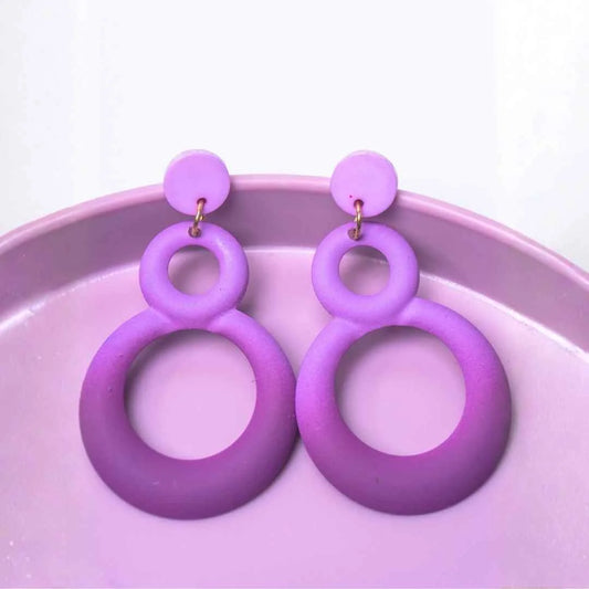 Infinity Ombre Dangle Earrings