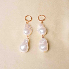 Baroque Pearl Dangle Earrings