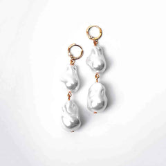 Baroque Pearl Dangle Earrings
