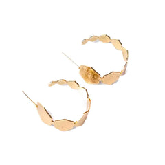 Hexagonal Hoop Earrings