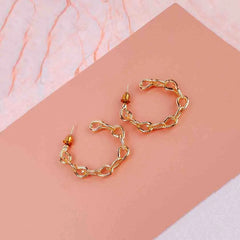 Jazz Chain Hoop Earrings