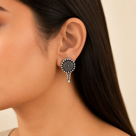 Meher floral Oxidised Jewellery Set