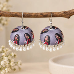 Traditional Goddess Meenakari Jhumka