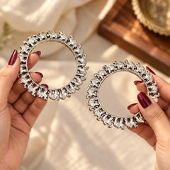 Silver Heritage Bangle Set