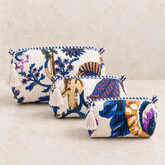 Blue Meadow Pouch Set