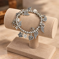 Silver Charm Boho Bracelet