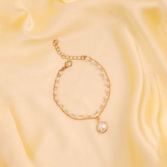 Elegant Beaded Pearl Bracelet
