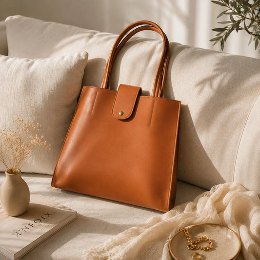 Classic Tan Everyday  Tote Bag