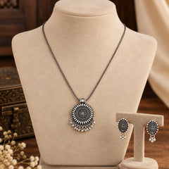 Sunburst Mandala Necklace Set