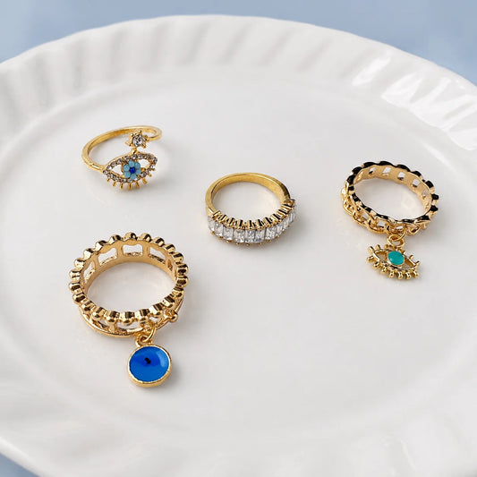 Evil Eye Rings Combo