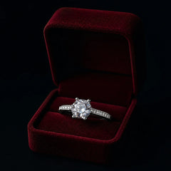 EverGlow Crystal  Solitaire Ring