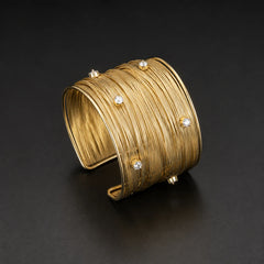 Celestial Crystal Gold Handcuff
