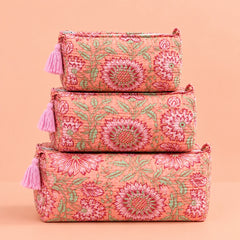 Peach Blossom Pouch Set