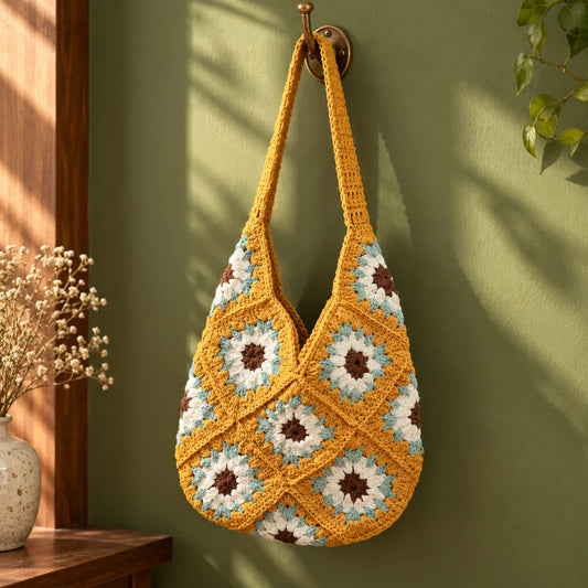 Sunshine Bloom Crochet Bag