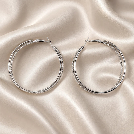 Luna Rope Hoop Earrings