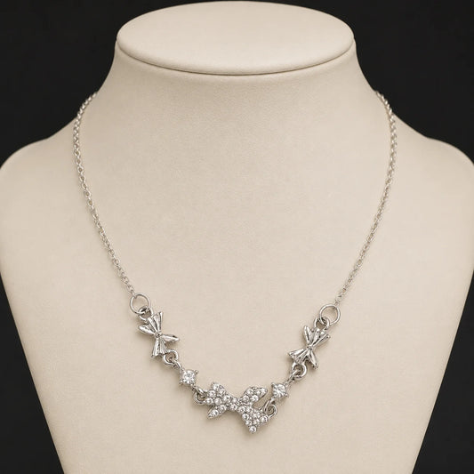 Starlight Butterfly Charm Necklace