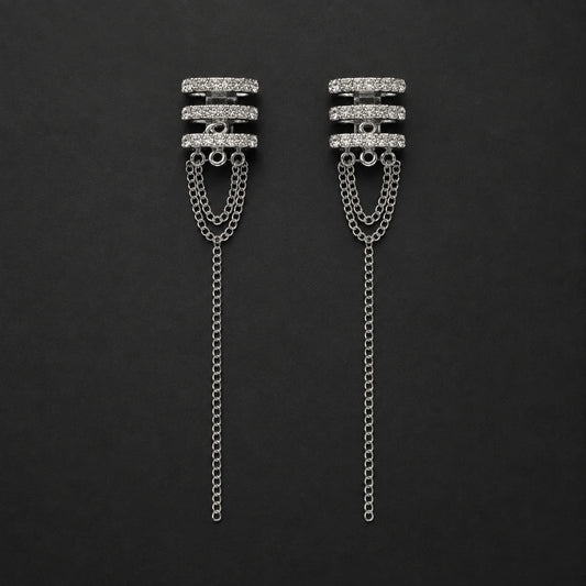 Starlight Crystal Ear Cuff Set