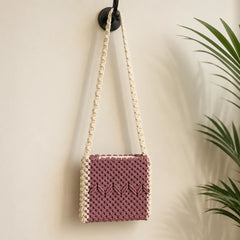 Berry Knot Macrame Bag