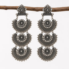Royal Oxidised Chand Earrings