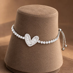 Crystal Heart Bracelet