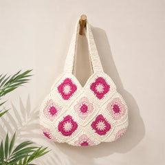 Floral Romance Crochet Bag