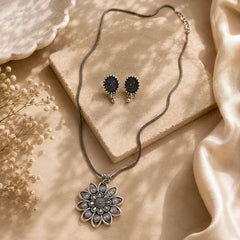 Vintage Floral Oxidised Set