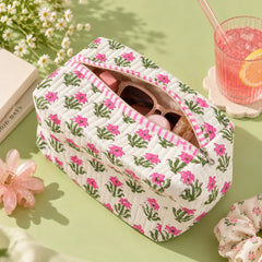 Pink Floral Single Pouch