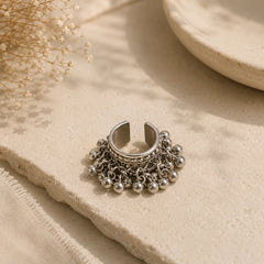 Oxidised Ghungroo Ring