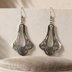 Tribal Cutwork Oxidised Earrings