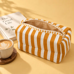 Mustard Stripe Single Pouch