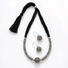 Oxidised Hasli Choker Necklace Set