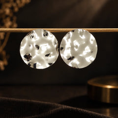 Silver Disc Earrings
