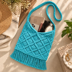Ocean Knot  Macramé Tote Bag