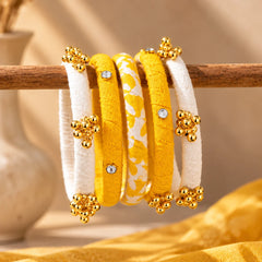 Sunshine Ghunroo Bangle Set