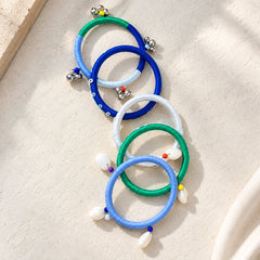 Boho Shell Ghungroo Bangle Set
