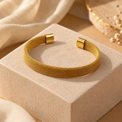 Golden Mesh Bracelet