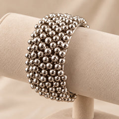 Oxidised Silver Beaded Bangles