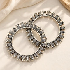 Oxidised Owl Motif Bangles