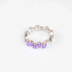 Silver Gemstone Ring
