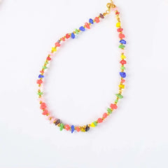 Multicolour Chip Stone Necklace