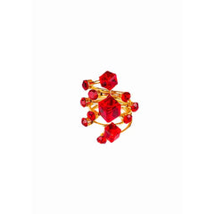 Golden Studded Cocktail Ring