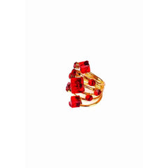 Golden Studded Cocktail Ring