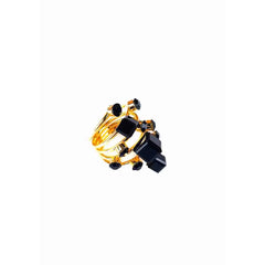 Golden Studded Cocktail Ring
