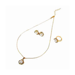 Pearl Halo Jewelry Set