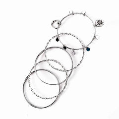Heart Charm Bangles